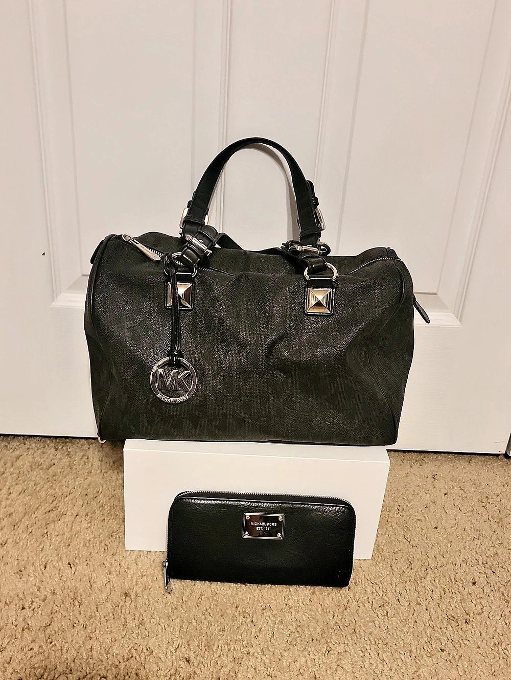 Michael Kors Black Satchel & Wallet